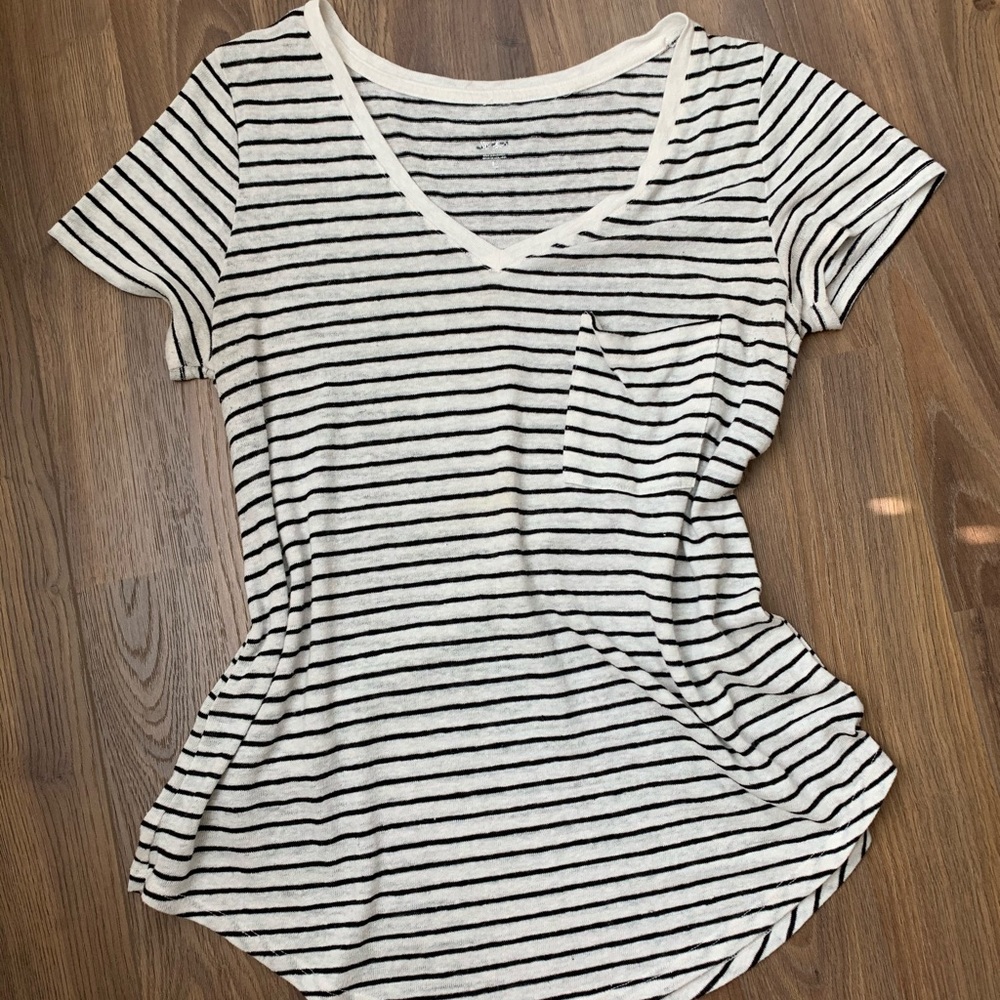 Striped V-Neck